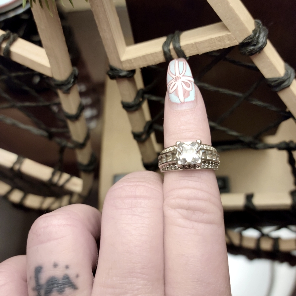 2ct cz's engagement ring